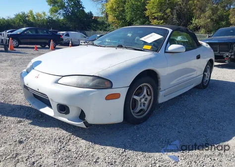 1998 Mitsubishi Eclipse Spyder Gs from USA, damaged, VIN 4A3AX35G2WE108958